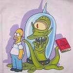 Simpsons pic Human Homer Simpson and an alien from Rigel 4 - The Simpsons