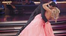 Kirstie Alley and Maks Chmerkovskiy Kiss