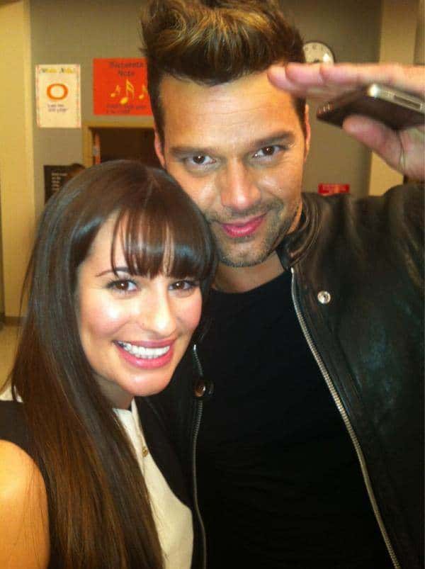 Glee - Lea Michele & Ricky Martin Glee - Lea Michele & Ricky Martin