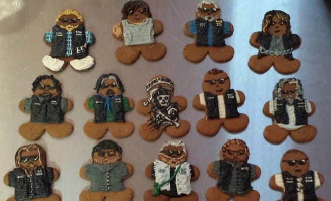 Sons Of Anarchy Gingerbread Cookies For The Win - 