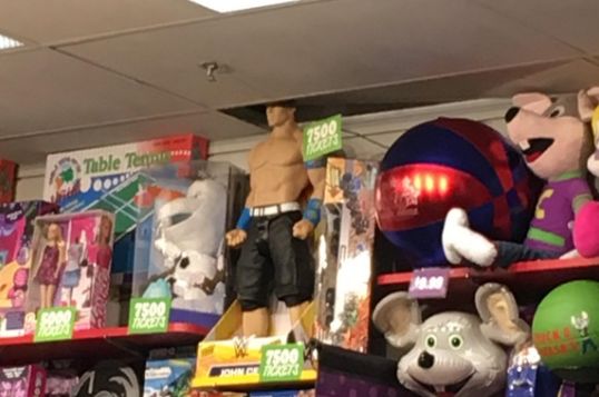 Chuck E Cheese Takes Their John Cena Merchandise Very Seriously