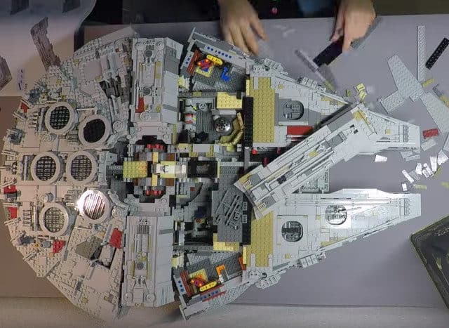 life size millennium falcon lego