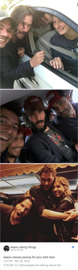 The Internet Absolutely Loves Keanu Reeves Doing Anything