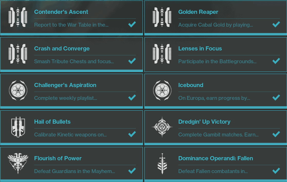 How To Complete Week 1 Seasonal Challenges In Destiny 2 How To Complete Week 1 Seasonal Challenges In Destiny 2